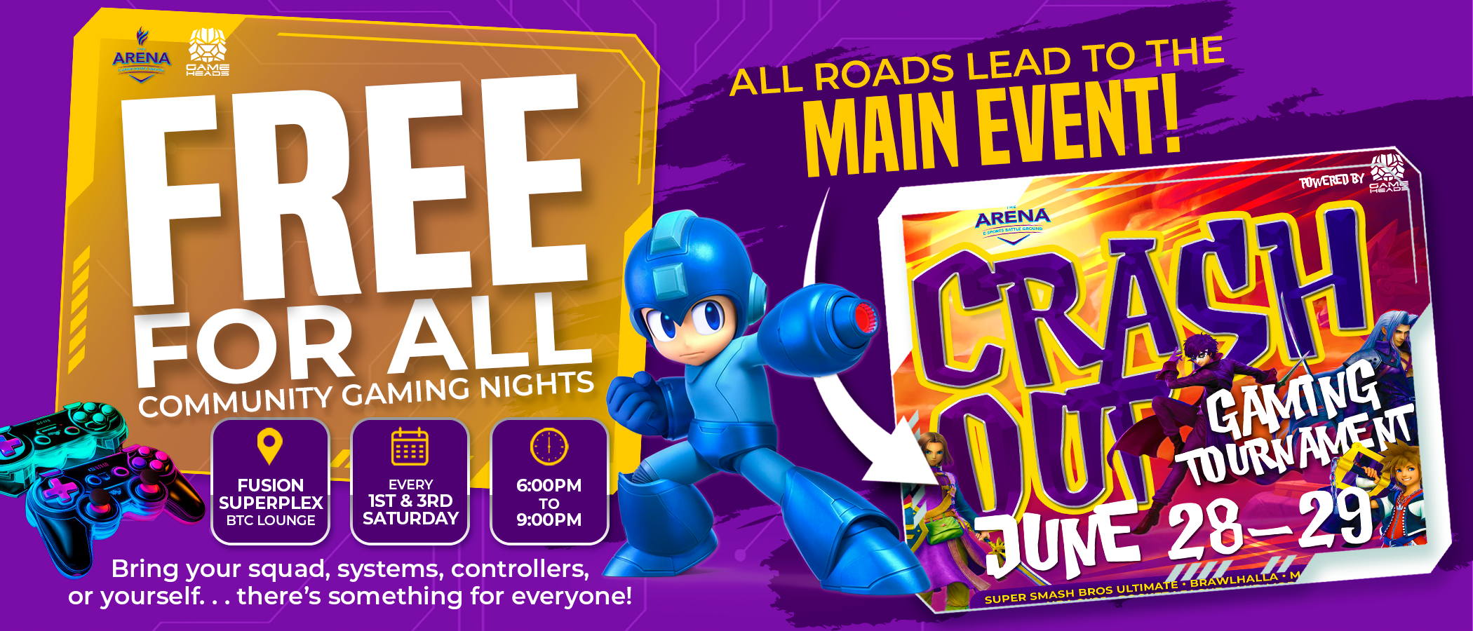 FREE FOR ALL – CRASH OUT HOME PAGE