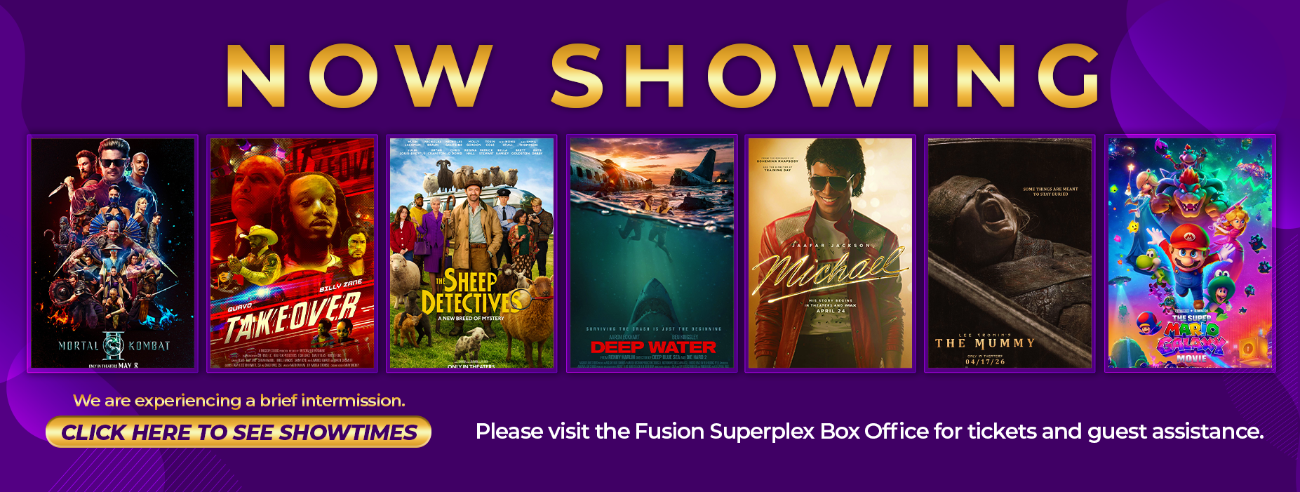 NOW SHOWING WEBSITE 1