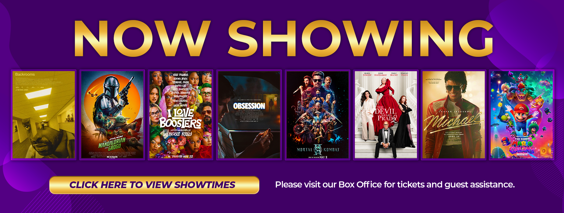 NOW SHOWING WEBSITE – MAY 29