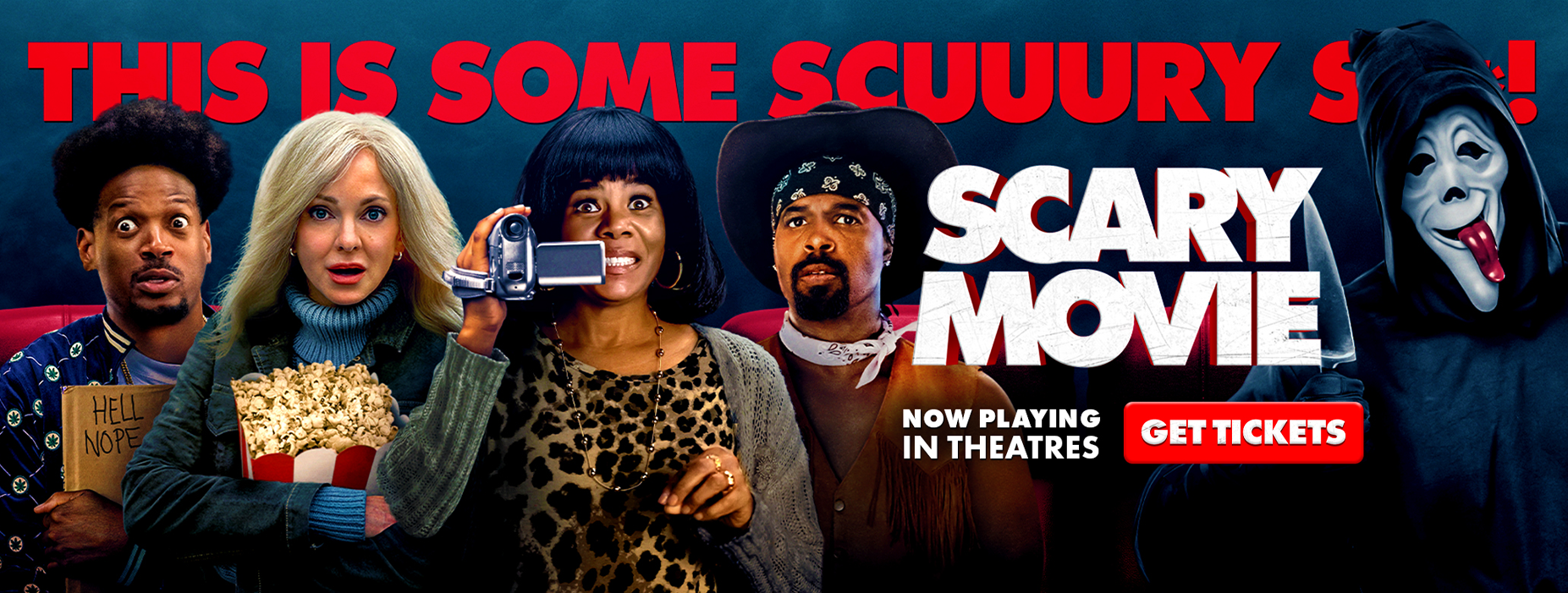 NOW SHOWING SCARY MOVIE WEBSITE