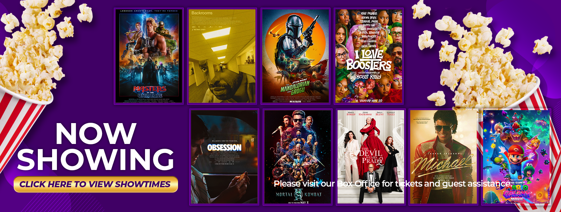 NOW SHOWING WEBSITE